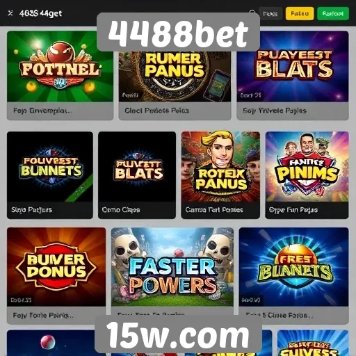 Jogos populares oferecidos pela 4488bet